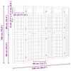 vidaXL Параван за уединение 6 pcs Кафяво 240 x 180 cm