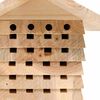 vidaXL Хотел за пчели, ела масив, 22x20x20 см