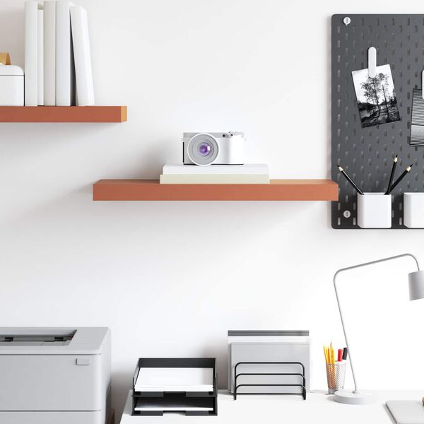 vidaXL Стенен рафт Червено 60 x 23 x 4 см Инженерно дърво