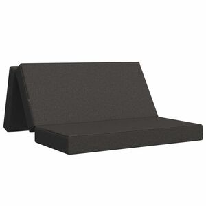 vidaXL Сгъваем диван легло 120 x 67 x 45 см Тъмносиво