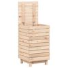 vidaXL Кош за пране, 44x44x76 см, борово дърво масив
