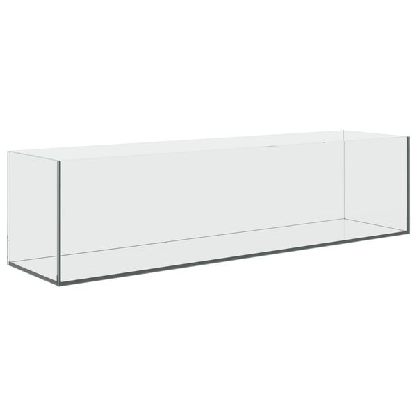 vidaXL Аквариум със съхранение Прозрачен 80 x 20 x 20 см Стъкло