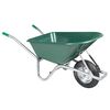 vidaXL Количка за колички, зелена, 90 л, 150 кг, поцинкована стомана и пластмаса