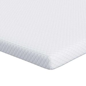 vidaXL Топер за матрак от мемори пяна 70 x 200 cm Thick Меко Бяло