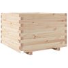 vidaXL Градинска кашпа 70x70x49,5 см масивна борова дървесина