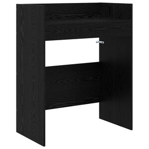 vidaXL DJ маса Черен дъб 62 x 45 x 102 см Инженерна дървесина
