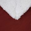 vidaXL Одеяло Бордо червен 220 x 240 cm Мека вълна