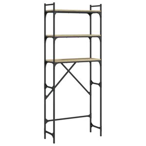 vidaXL Рафт за пералня, сонома дъб, 67x25x163 см, инженерно дърво