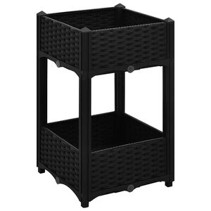 vidaXL Повдигната леха, 40x40x71 см, полипропилен