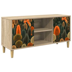vidaXL ТВ шкаф ZAANDAM 102 x 33 x 50 см Сонома Инженерна дървесина