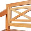 vidaXL Пейка Батавия, 123 см, махагон масив, светлокафява