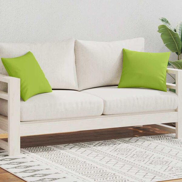 vidaXL Градински възглавници, 2 бр, 45x45 см, ябълково зелени