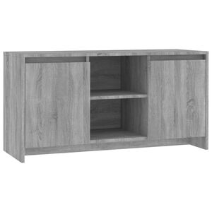 vidaXL ТВ шкаф, сив сонома, 102x37,5x52,5 см, инженерно дърво