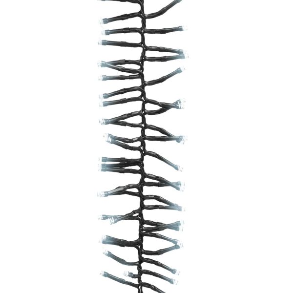 vidaXL LED клъстърен стринг с 400 LED студено бяло 7,4 м PVC