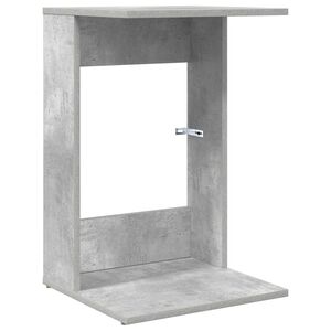 vidaXL Странична маса Циментено сиво 40 x 38 x 62,5 см