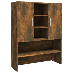 vidaXL Шкаф за пералня, опушен дъб, 70,5x25,5x90 см