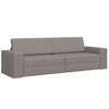 vidaXL Диван легло Таупе 245 x 78 x 77 см текстил