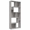 vidaXL Библиотека, сив сонома, 67x24x161 см, инженерно дърво