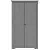 vidaXL Гардероб BODO, сив, 99x53,5x173 см, бор масив