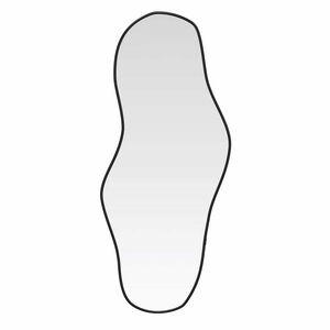 vidaXL Стенно огледало черно 100x45 см