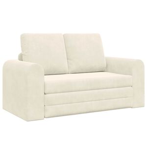 vidaXL Диван легло Крем 148 x 71 x 83 см Кадифе