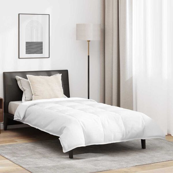 vidaXL 2-в-1 Дюшека с възглавница 2 pcs Бяло Пухени пера