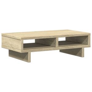 vidaXL Поставка за монитор, дъб сонома, 50x27x15 см, инженерно дърво
