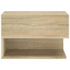vidaXL Нощни шкафчета за стенен монтаж, 2 бр, дъб сонома