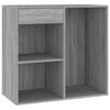 vidaXL Козметичен шкаф, Сив сонома, 80x40x75 см, инженерно дърво