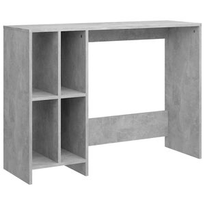vidaXL Бюро за лаптоп, бетонно сиво, 102,5x35x75 см, инженерно дърво