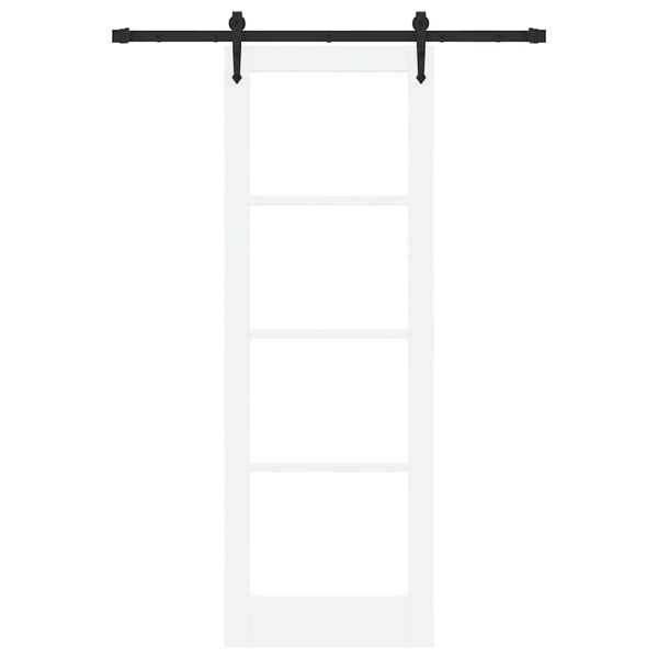 vidaXL Преплъзваща се врата ORKDAL Бяло 73,5 x 211 см