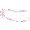 vidaXL Легло с пружинирана основа Тъмен сив 80 x 210 cm текстил