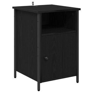 vidaXL Нощен шкаф Черния дъб 40 x 42 x 60 см Инженерно дърво