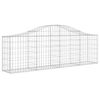 vidaXL Дъговидна габионна кошница 200x30x60/80 см поцинковано желязо