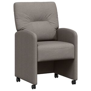 vidaXL Столове с Колела с колела 2 pcs Таупе 57 x 67 x 95 см текстил