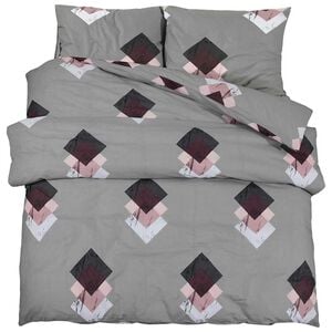 vidaXL Комплект плик за завивка, многоцветен, 135x200 см, памук