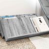vidaXL Етажерка за списания с рафт Сив Сонома 90 x 53 x 28,5 см