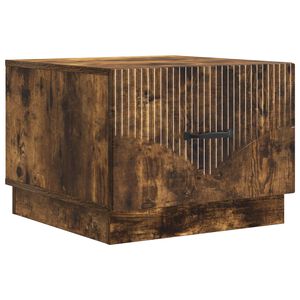 vidaXL Масичка за кафе Опушен дъб 49 x 50 x 37 см Инженерна дървесина