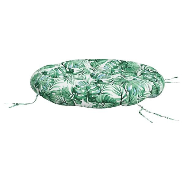 vidaXL Кръгла възглавница на листа &Oslash; 100 x11 см Оксфорд плат