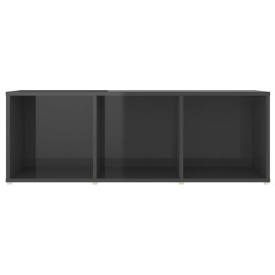 vidaXL ТВ шкафове, 4 бр, сив гланц, 107x35x37 см, ПДЧ