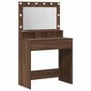 vidaXL Тоалетка Кафяв дъб 75,5 x 41 x 135 см Инженерна дървесина