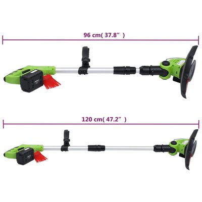 vidaXL Безжични градински инструменти от 4 части със зарядни и батерии