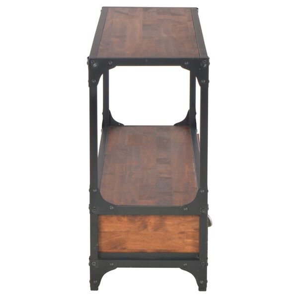 vidaXL ТВ шкаф с 3 чекмеджета 120x30x60 см борово дърво масив