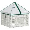 vidaXL 4 панелна клетка за кучета с покрив 60 x 60 x 82 см Пластмаса