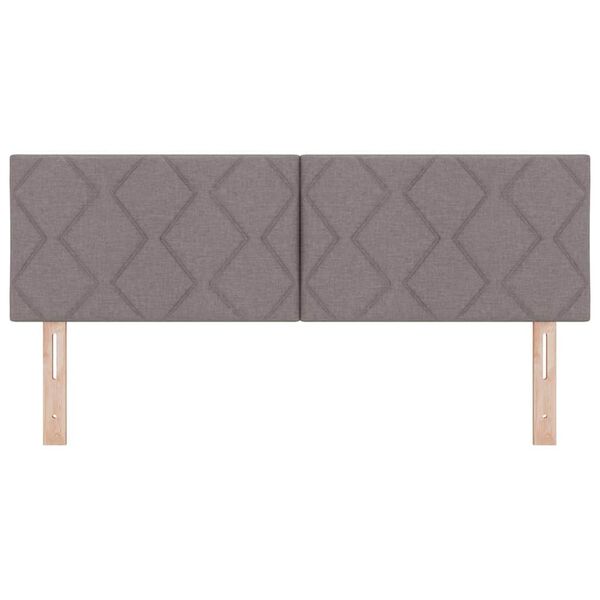 vidaXL Текстилна табла за глава с таблото Таупе 144 см текстил