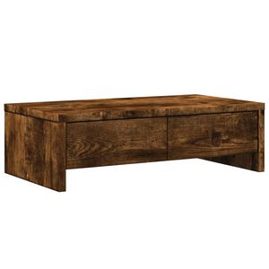 vidaXL Стойка за монитор с чекмеджета 50x27x15 см инженерно дърво