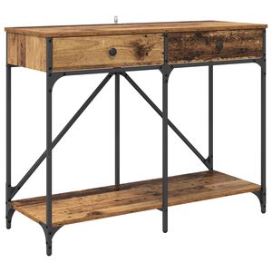 vidaXL Конзолна маса Старо дърво 100 x 39 x 78,5 см