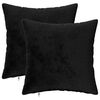 vidaXL Калъфка за възглавница 2 pcs HEERLEN Черно 30 x 30 cm Фланела