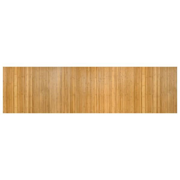vidaXL Килим, правоъгълен, натурален, 80x300 см, бамбук