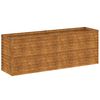vidaXL Повдигната градинска леха 196x50x69 см, кортенова стомана